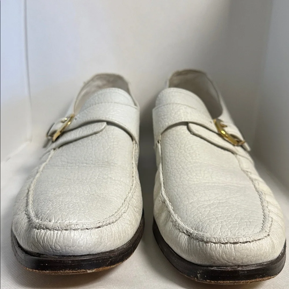 Weyenberg Massagic King Size Vintage Men’s White Leather Loafers – Size 14 AA